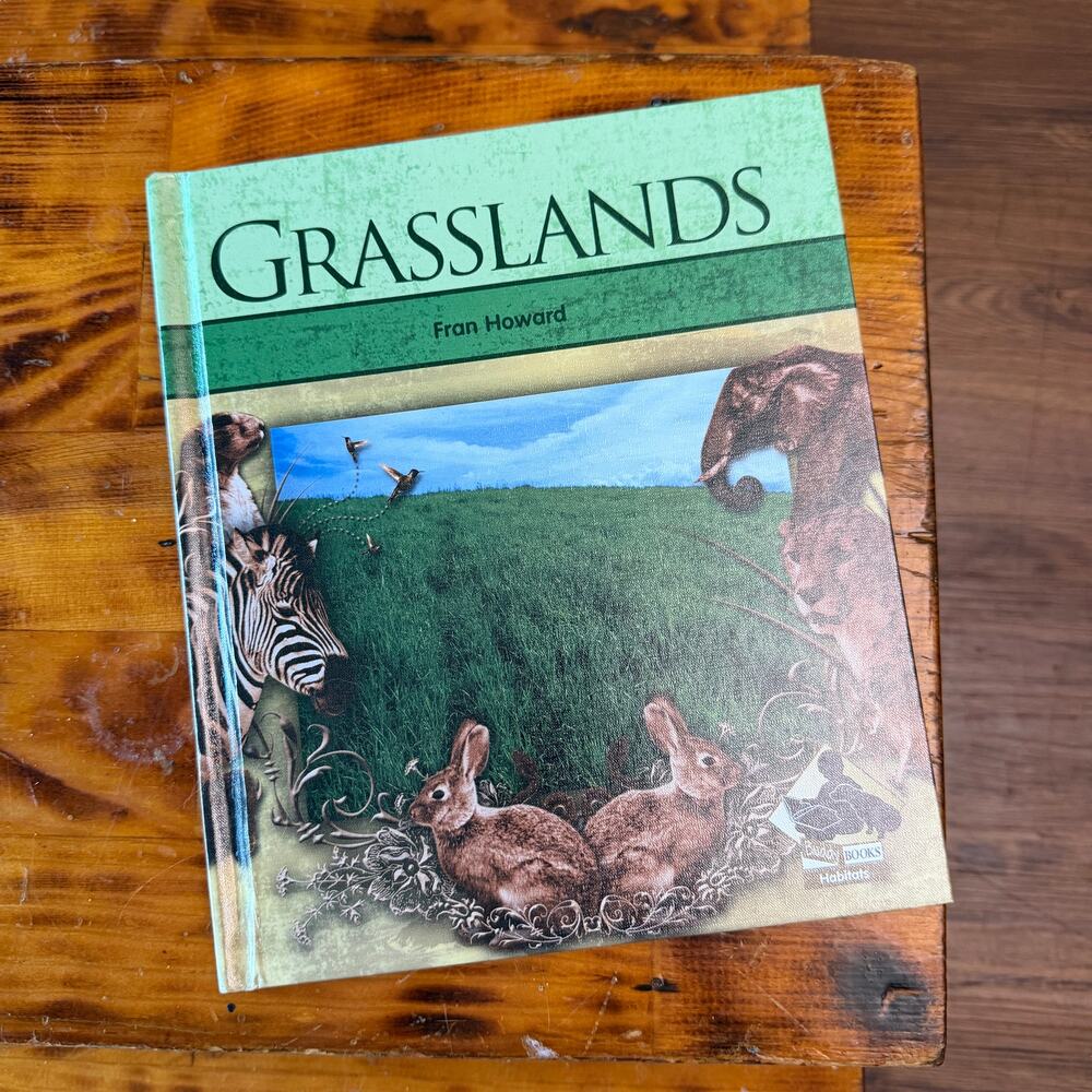 Vintage 2007 Buddy Books Habitat: Grasslands Hardcover Book
